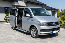 Volkswagen T6 2015–2024 Line side steps (set van 2, aluminium) Korte wielbasis foto 1