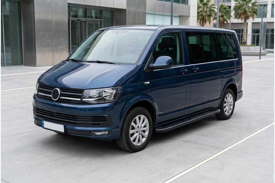Volkswagen T6 2015–2024 Bosphorus Black side steps (2 stuks, aluminium) Lange wielbasis Image