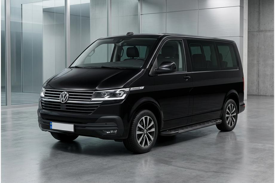 Volkswagen T6 2015–2024 RedLine Black zijtreden (2 st., aluminium) Korte wielbasis Image