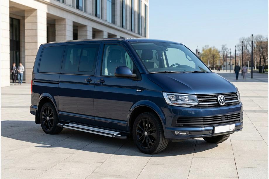 Volkswagen T6 2015–2024 Rainbow side steps (2 stuks, aluminium) Lange wielbasis Image