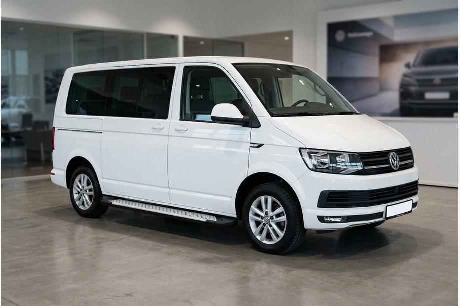 Volkswagen T6 2015–2024 Side steps Allmond Grey (2 stuks, aluminium) Image