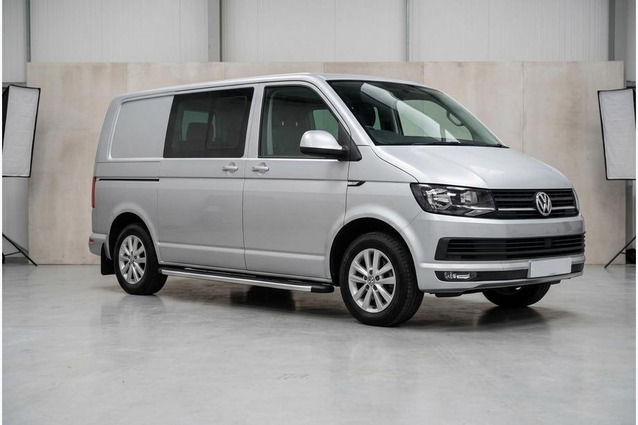 Volkswagen T6 2015–2024 Fullmond side steps (2 stuks, aluminium) Lange wielbasis Image