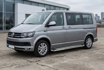 Volkswagen T6 2015–2024 Maydos V2 side steps (2 st., RVS) Alleen voor korte wielbasis foto 1
