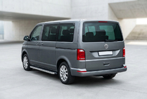 Volkswagen T6 2015–2024 BlackLine zijsteps (2 stuks, aluminium) Korte wielbasis foto 1