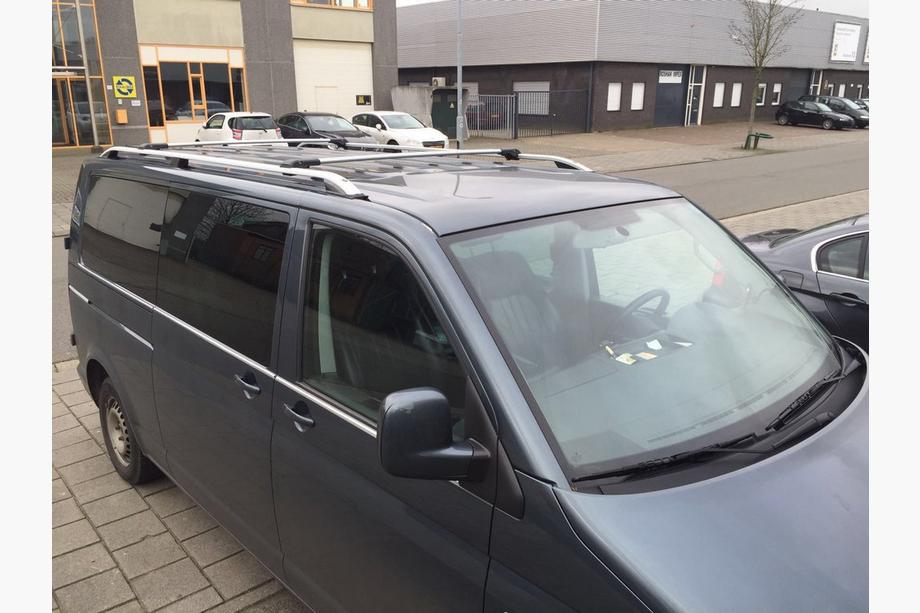 Volkswagen T6 2015–2024 Dakrails CROWN (mat grijs) Korte wielbasis Foto 12