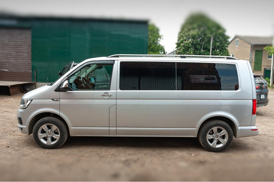Volkswagen T6 2015–2024 Dakrails CROWN (mat grijs) Korte wielbasis Foto 3
