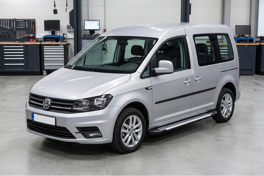 Volkswagen Caddy 2015–2020 Line side steps (set van 2, aluminium) Maxi basis Image