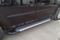 Volkswagen Caddy 2015–2020 Side steps Allmond Grey (2 stuks, aluminium) foto 1