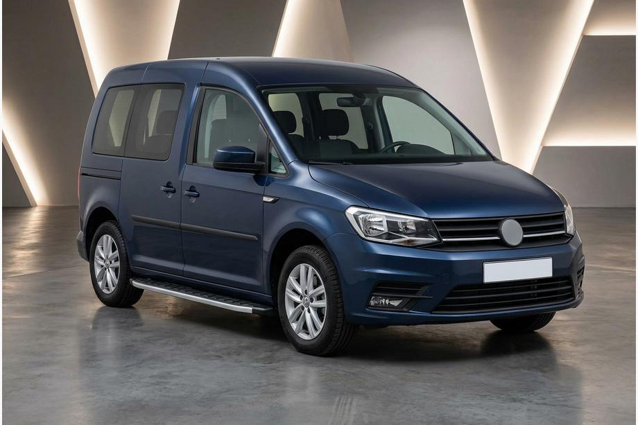 Volkswagen Caddy 2015–2020 Fullmond side steps (2 stuks, aluminium) Maxi basis Image