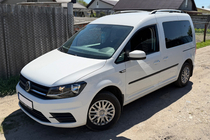 Volkswagen Caddy 2015–2020 Chroom dakrails Standaard wielbasis, metalen voeten foto 5