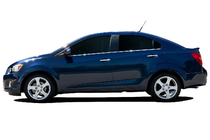 Chevrolet Aveo T300 2011–2020 Onderste raamlijsten (RVS) Hatchback, OmsaLine - Italiaans roestvrij staal foto 1
