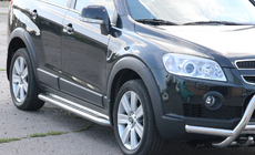 Chevrolet Captiva 2006–2019 Premium side steps (2 st., RVS) Ø60 foto 2