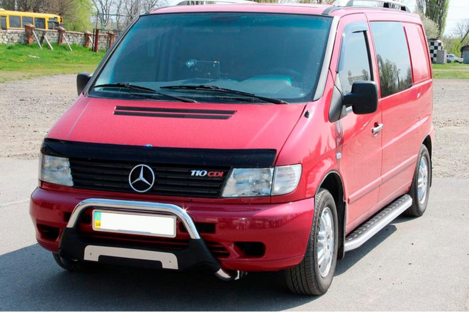 Mercedes Vito W638 1996–2003 Fullmond side steps (set van 2, aluminium) Foto 1