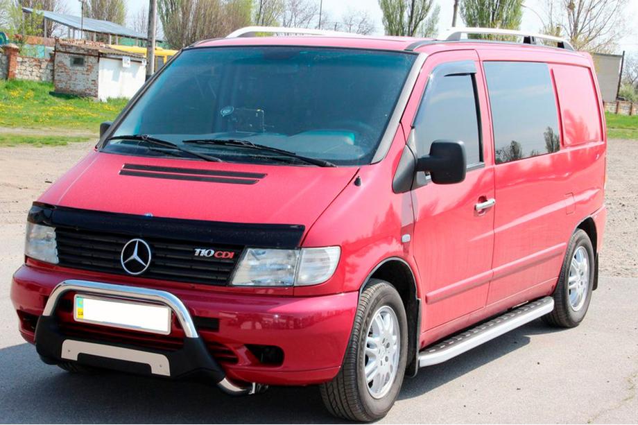 Mercedes Vito W638 1996–2003 Fullmond side steps (set van 2, aluminium) Foto 2