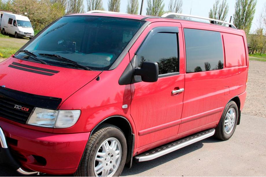 Mercedes Vito W638 1996–2003 Fullmond side steps (set van 2, aluminium) Foto 4