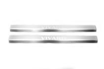 Opel Vivaro 2001–2015 Deurdrempelbeschermers Laser-style (set van 2, RVS) foto 5