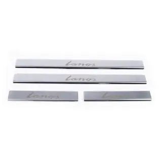 Carmos V1 instaplijsten (4 stuks, RVS) Daewoo Lanos 1998–2017 foto 2