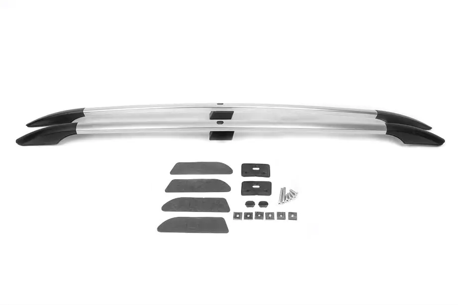 Volkswagen Touareg 2002–2010 Dakrails chroom (kunststof voeten) Foto 10