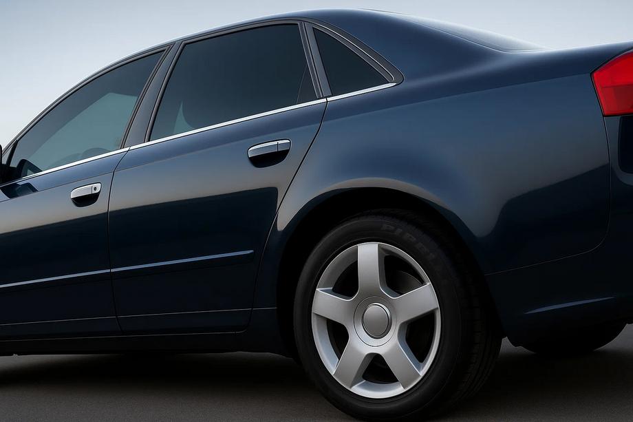 Audi A4 B7 2004–2008 Onderste raamstrips (6 st., RVS) Image
