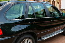 BMW X5 E53 1999–2006 Onderste RVS sierlijsten (6 st.) foto 1