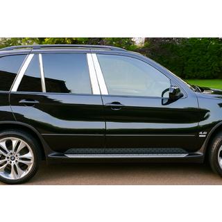 Deurstijl sierlijsten (8 stuks, RVS) BMW X5 E53 1999–2006 foto 2