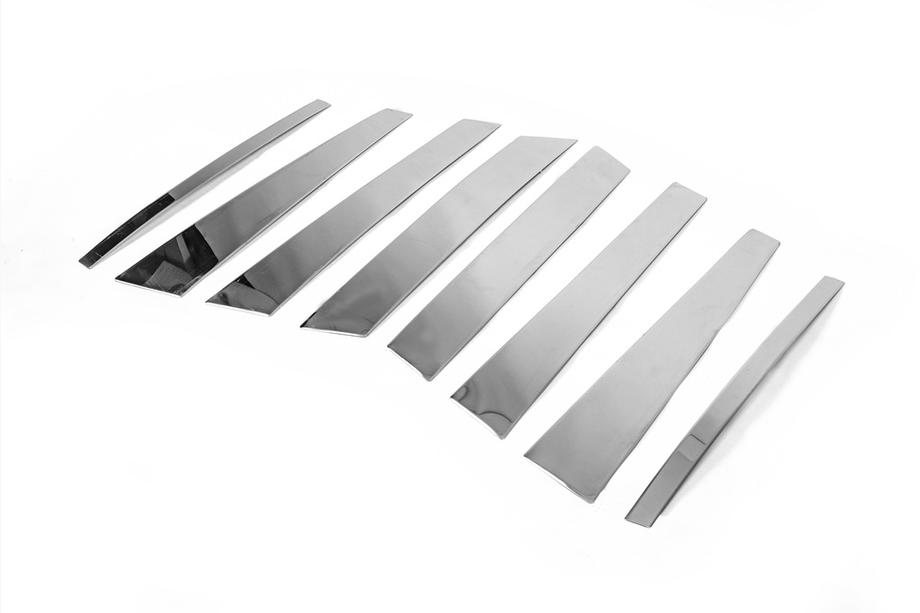 BMW X5 E53 1999–2006 Deurstijl sierlijsten (8 stuks, RVS) Foto 4