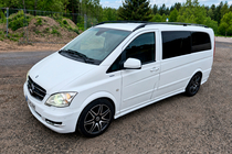 Mercedes Vito W639 2004–2014 Zwarte dakrails CAN origineel design (metalen voeten) foto 2