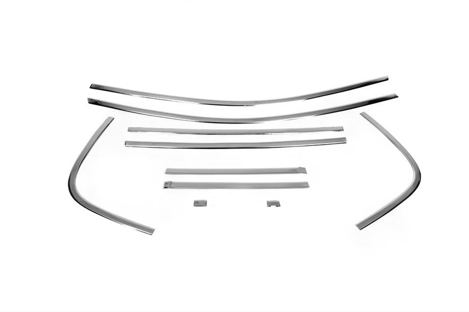 Renault Megane II 2004–2009 Bovenste raamlijsten (6 stuks, RVS) Foto 2