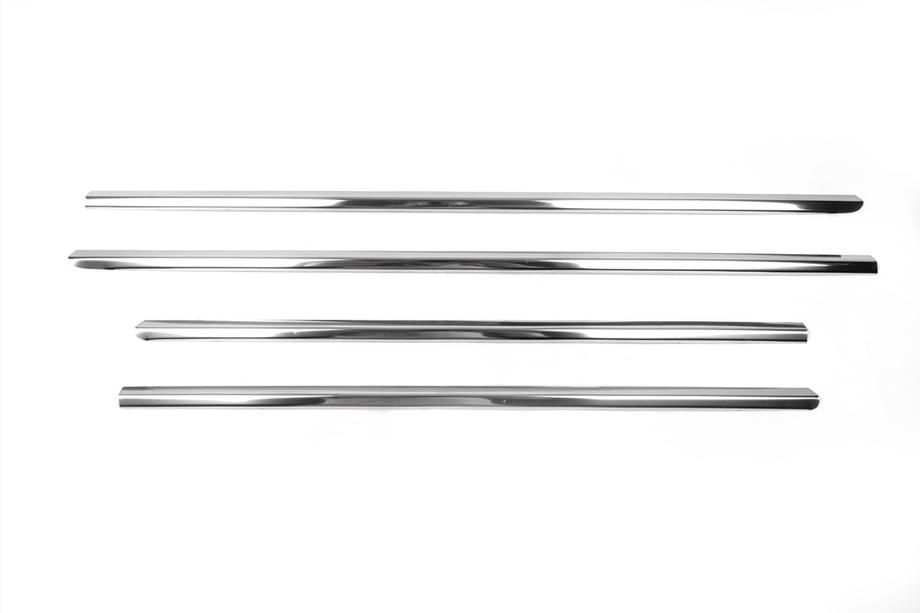 Mercedes E-class W210 1995–2002 Onderste raamsierlijsten (set 4 stuks, RVS) OmsaLine - Italiaans roestvrij staal Foto 2