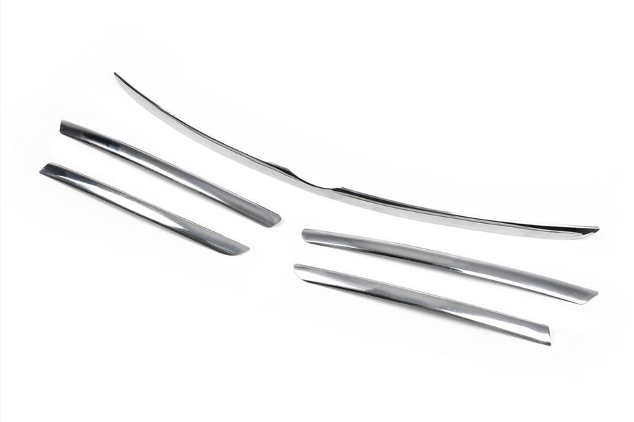 Mercedes ML W163 1997–2005 Sierlijsten voor grillrand (5 stuks, RVS) Foto 4