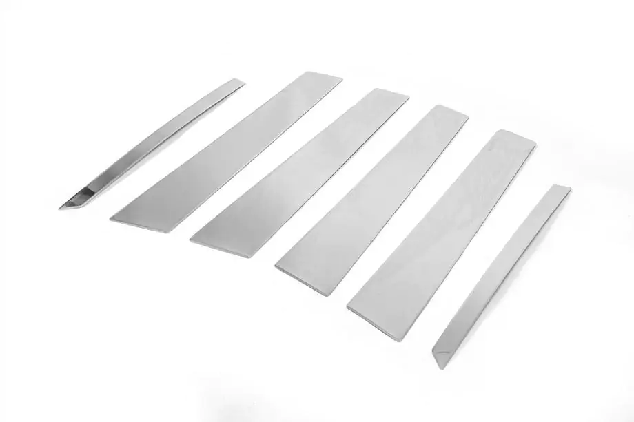 Mercedes ML W164 2005–2011 RVS deurstijl sierlijsten (6 stuks) Foto 3