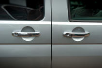 Volkswagen T6 2015–2024 RVS deurgreep covers 3 stuks. OmsaLine - Italiaans roestvrij staal foto 11