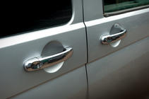 Volkswagen T6 2015–2024 RVS deurgreep covers 3 stuks. OmsaLine - Italiaans roestvrij staal foto 2