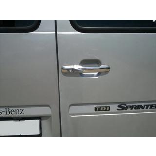 Deurgreep covers (set 4 stuks, RVS) Mercedes Sprinter W901/902/903/904/905 1995–2006 foto 4