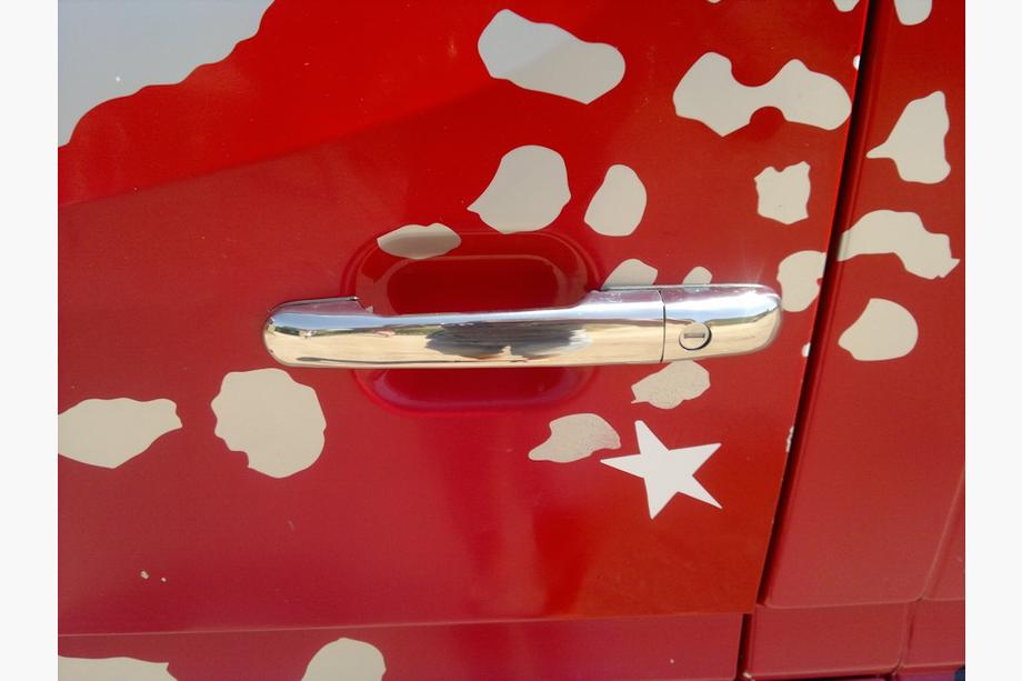 Mercedes Sprinter W901/902/903/904/905 1995–2006 Deurgreep covers (set 4 stuks, RVS) Carmos - Turks staal Image
