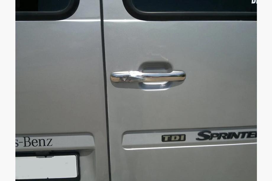 Mercedes Vito W638 1996–2003 Deurgreep covers (roestvrij staal) 3 stuks. OmsaLine - Italiaans roestvrij staal Foto 6