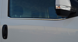 Fiat Doblo II 2010–2022 RVS raamlijsten 4 stuks, OmsaLine - Italiaans roestvrij staal foto 6