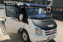 Ford Transit 2000–2014 Raamomlijsting Carmos (2 stuks, RVS) foto 3