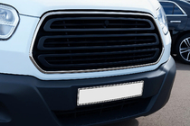 Ford Transit 2014– Grille-omlijsting (2014-2018, 2 stuks, RVS) OmsaLine - Italiaans roestvrij staal foto 1