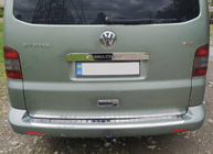 Volkswagen T5 Multivan 2003–2010 RVS sierstrip boven kenteken voor achterklep Zonder opschrift, Carmos - Turks staal foto 5