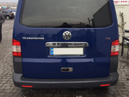Volkswagen T5 2010–2015 Sierlijst boven kenteken achterklep (RVS) Multivan, OmsaLine - Italiaans roestvrij staal foto 2