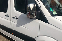 Mercedes Sprinter W906 2006–2018 Spiegelkappen set (2 stuks) Omsa, Italiaans roestvrij staal foto 7
