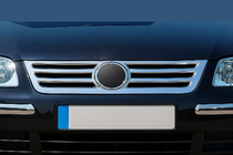 Volkswagen Caddy 2004–2010 Grillelijst (RVS) OmsaLine - Italiaans roestvrij staal foto 1