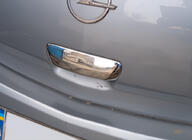 Opel Corsa D 2007–2014 RVS afdekking voor achterdeurhendel Carmos - Turks staal foto 1