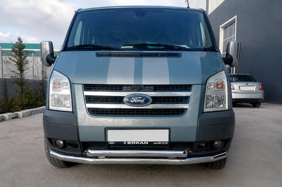 Ford Transit 2000–2014 Voorste beschermbeugel ST014 (2006-2014, RVS) Image
