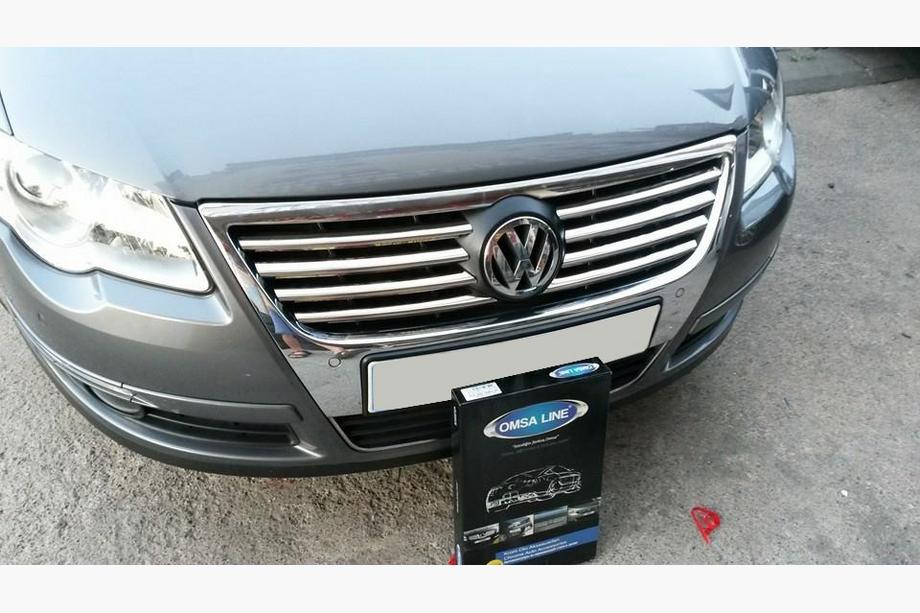 Volkswagen Passat B6 2006–2012 Grille sierlijsten (8-delig, RVS) Carmos - Turks staal Foto 4