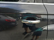 Audi Q7 2005–2015 RVS deurgreepkappen (4 stuks) Carmos, met knop foto 2