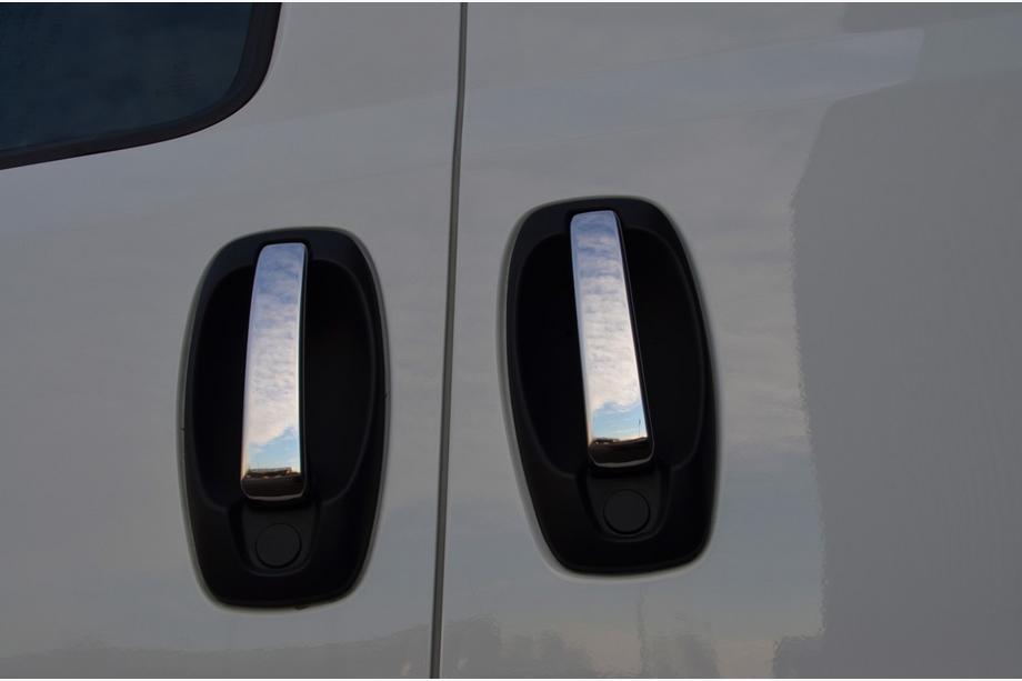 Citroen Nemo 2007–2017 Deurgreep covers (set 4 stuks, RVS) OmsaLine - Italiaans roestvrij staal Image