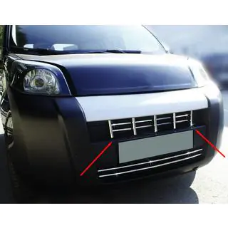RVS sierlijst voor radiateurgrille (13-delig) Citroen Nemo 2007–2017 foto 1