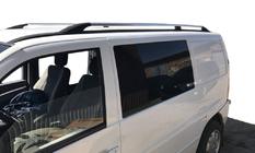 Mercedes Vito W638 1996–2003 Chroom dakrails Metalen montagevoeten foto 1
